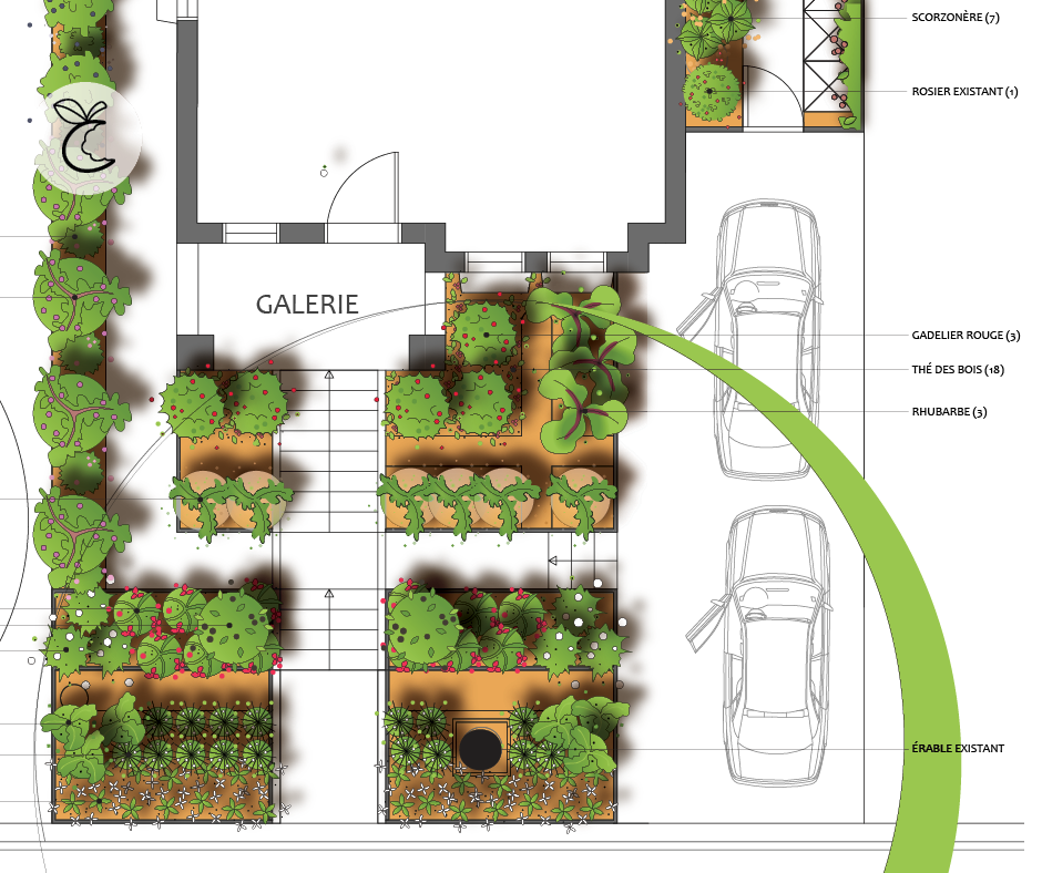 Exemples : Zoom sur des plans d'aménagement finaux