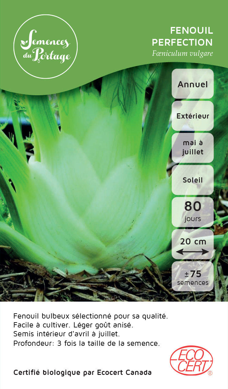 Fenouil Perfection - Sachet Bio - Semences du Portage