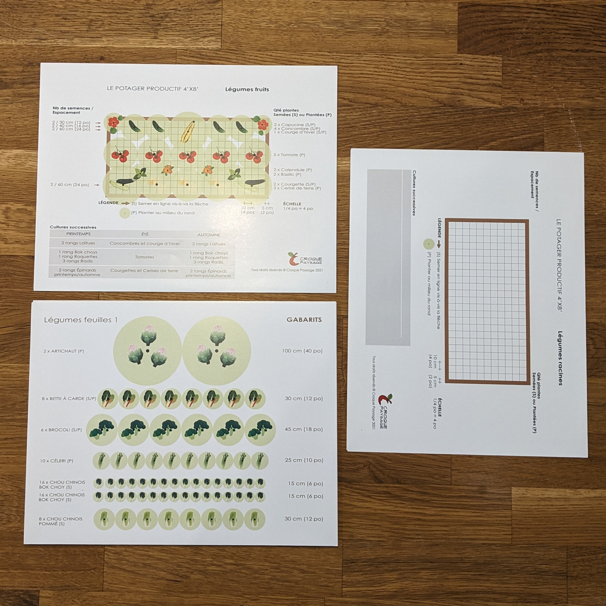 Croque Paysage,matériel aménagement comestible,Trousse de conception - Gabarits et plans,jardinerie autonomie alimentaire,Québec,Laurentides,Val-David