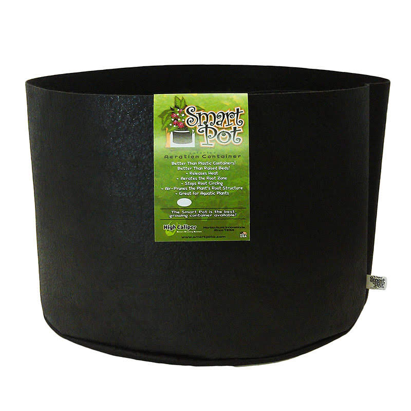 Smart pot rond noir