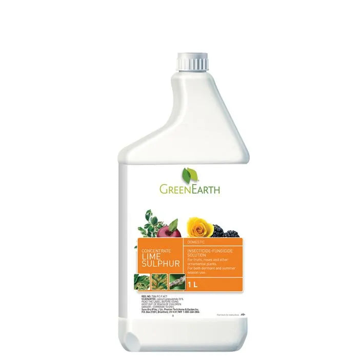 Croque Paysage,matériel aménagement comestible,Chaux soufrée Green Earth concentrée,jardinerie autonomie alimentaire,Québec,Laurentides,Val-David