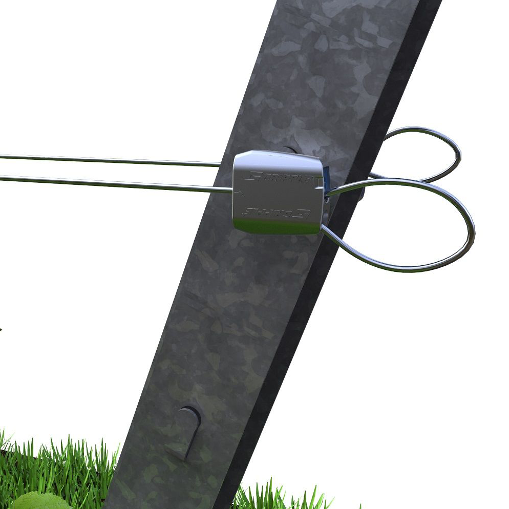 Croque Paysage,matériel aménagement comestible,Ensemble tendeur et attache pour fil releveur GRIPPLE,jardinerie autonomie alimentaire,Québec,Laurentides,Val-David