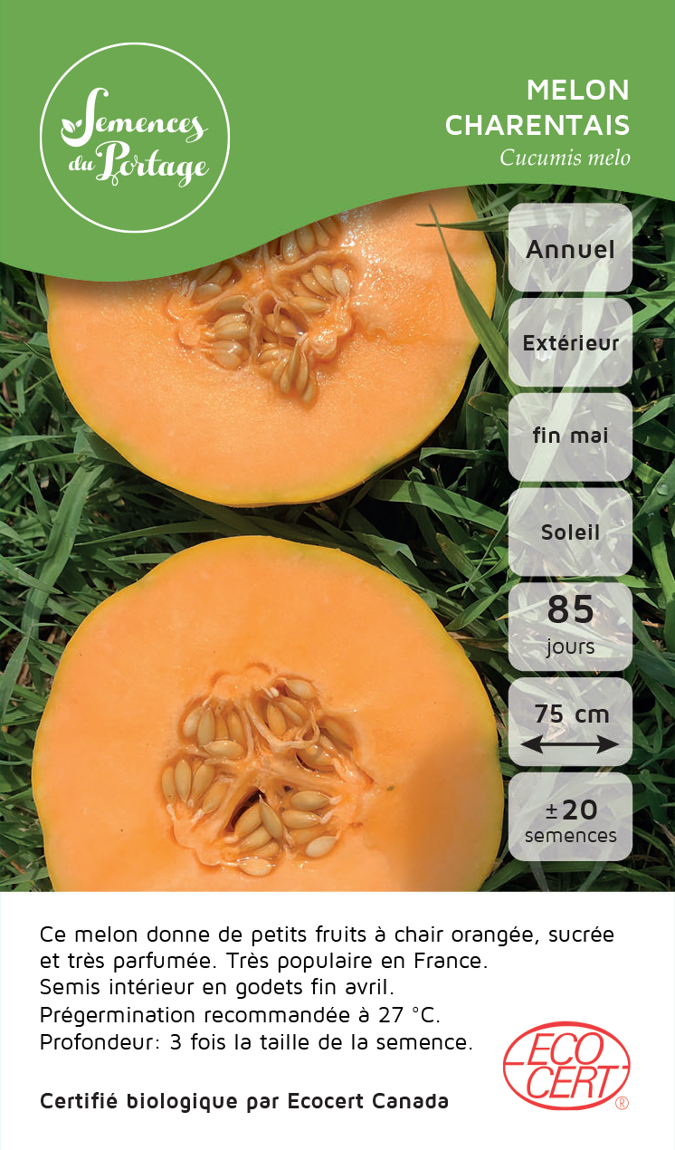 Melon Charentais - Sachet Bio - Semences du Portage