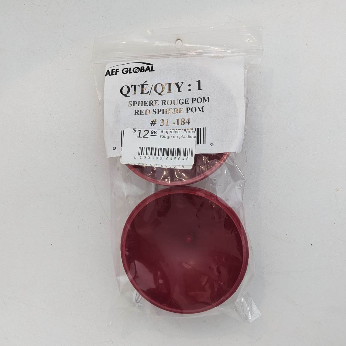 Croque Paysage,matériel aménagement comestible,Pomme rouge en plastique Bioprotec,jardinerie autonomie alimentaire,Québec,Laurentides,Val-David