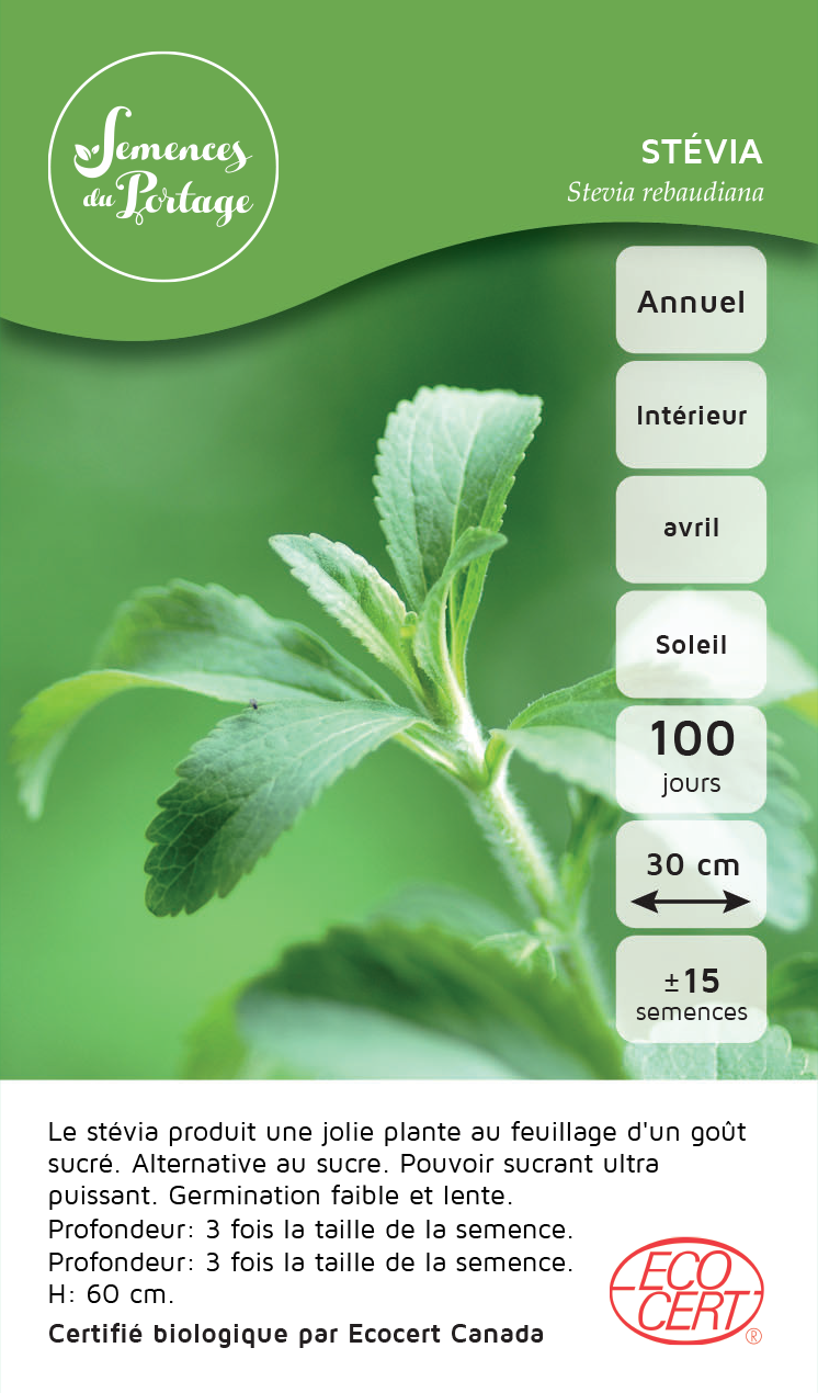 Stevia - Sachet Bio - Semences du Portage